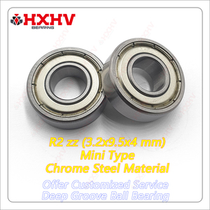 R2ZZ R2-ZZ R2Z R2-2Z R2 2Z ZZ Small Single Row Chrome Steel 3.175x9.525x3.967 mm HXHV Deep Groove Ball Bearing - Product Image 2