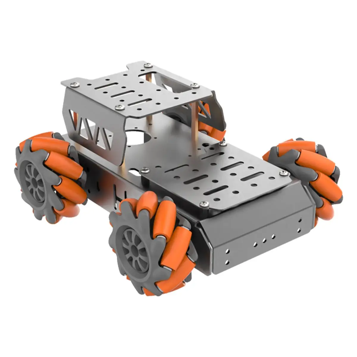 4WD Mecanum, интеллектуальная Автомобильная платформа из сплава колес 360, всенаправленное движение, алюминиевое шасси робота
