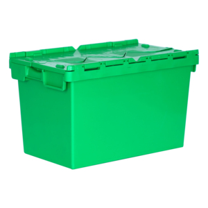 Heavy Duty Strong Easy <strong>Packing</strong> Moving Plastic Stack Nest Totes <strong>Bins</strong> for Office Home Storage Relocation - Product Image 1