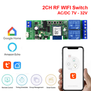 2CH Tuya Wifi RF-Switch-Modul USB 7-32V Drahtloses Relais modul Smart Home-Automatisierung modul APP-Fernbedienung Funktioniert mit Alexa - Product Image 4