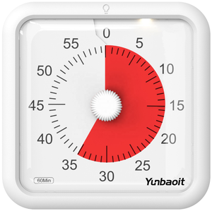 Yunbaoit Timer per conto alla rovescia visivo magnetico da 60 minuti per bambini studio in aula con Timer di Pomodoro in plastica per oggetti da cucina - Product Image 2