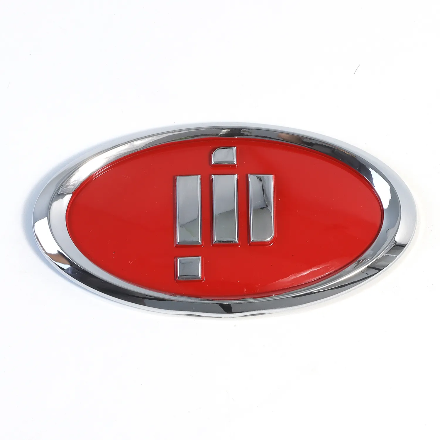 Logotipo de placa de matrícula alfanumérico acrílico Premium de color sólido personalizado directo de fábrica Logotipo de extremo trasero plateado Logotipo de acrílico