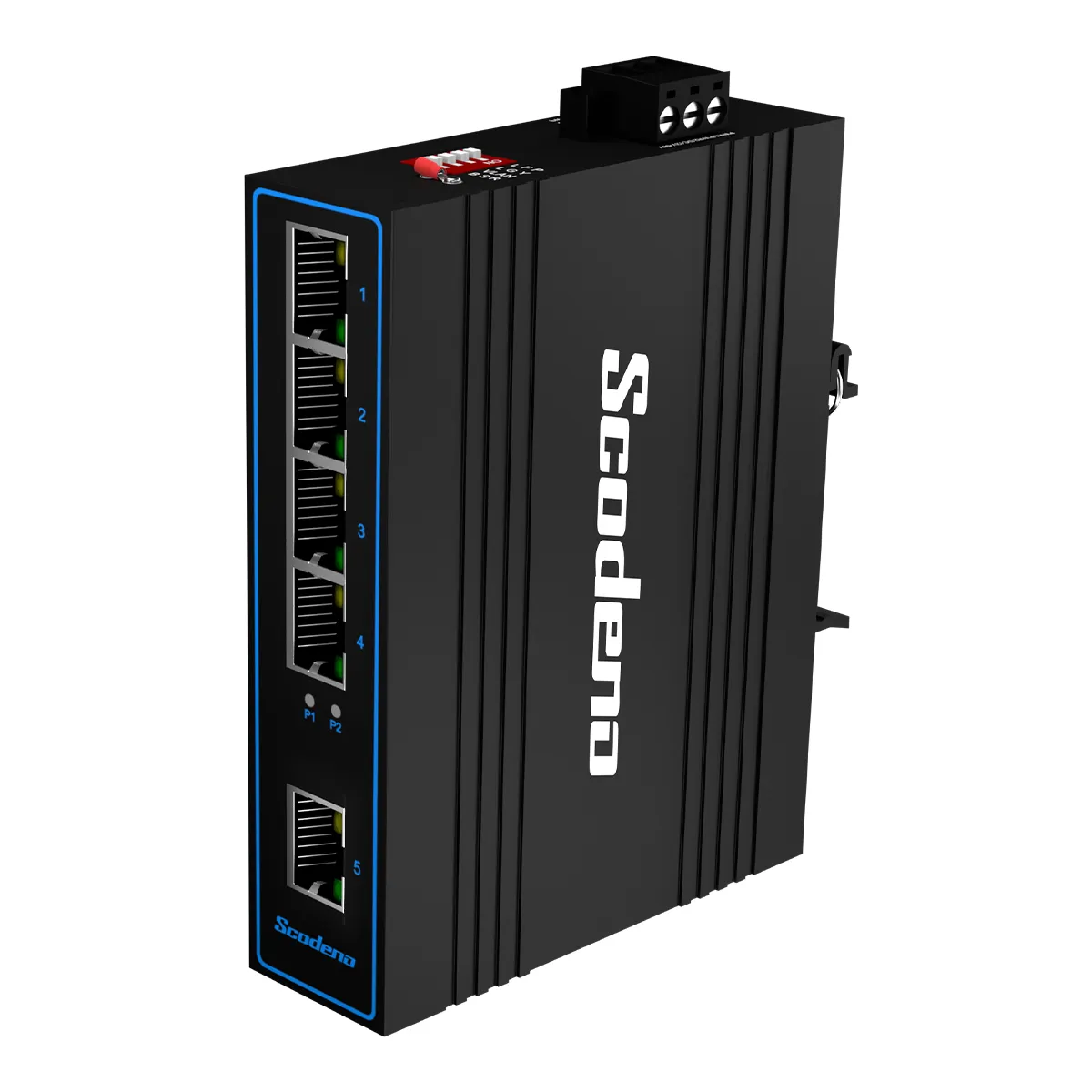 Venta caliente en Stock Scodeno Original Nuevo 4 series 2. 5 puertos 100M Conmutador Ethernet
