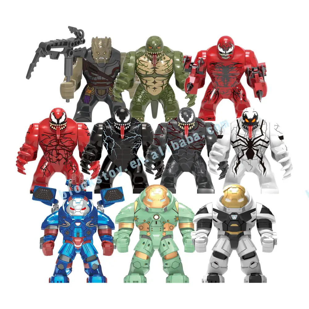 Super Heroes Carnage Venom Building Blocks Big Size Action Bricks Figure per giocattoli per bambini