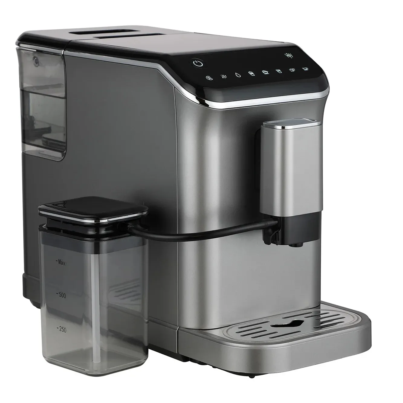 عرض ساخن علي ماكينة صنع قهوة اسبريسو الايطالية للاستخدام المنزلي ماكينة اسبريسو مع مطحنة كهربائية ستانلس ستيل بلاستيك غلاف سعة 1.5 لتر