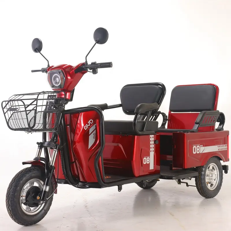 클래식 중국어 저렴한 3 휠 스쿠터 오토바이 전기화물 세발 자전거 뜨거운 전기 세발 자전거 trike