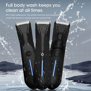 Lanumi l609 người đàn ông của cơ thể tông đơ Trọng lượng nhẹ LCD mặt cơ thể chân tóc Remover với loại C sạc gốm lưỡi - Product Image 3