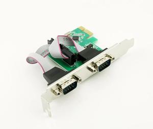 อะแดปเตอร์คอนโทรลเลอร์สำหรับการ์ด1ชิ้น RS-232 PCI-E ไปยัง dual RS232 Serial Express DB9 2พอร์ต - Product Image 6