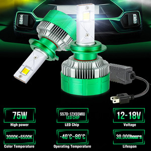 K14 çift renk beyaz sarı Strobe H4 LED far Smartphone kontrol flaş modları Canbus H8 H9 ön far sis lambası - Product Image 3