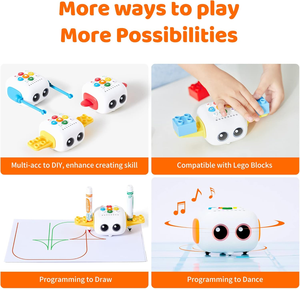 Robot de codage Talebot Pro amélioré Jouets d'apprentissage pour l'éducation des enfants Les tout-petits apprennent la programmation précoce Robotique STEM sans écran - Product Image 2