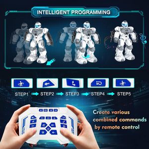 Huiye 2.4G Intelligente Fernbedienung Gesten roboter Smart Auto Demo Programm Roboters pielzeug mit leichter Musik Rc Roboters pielzeug für Kinder - Product Image 5