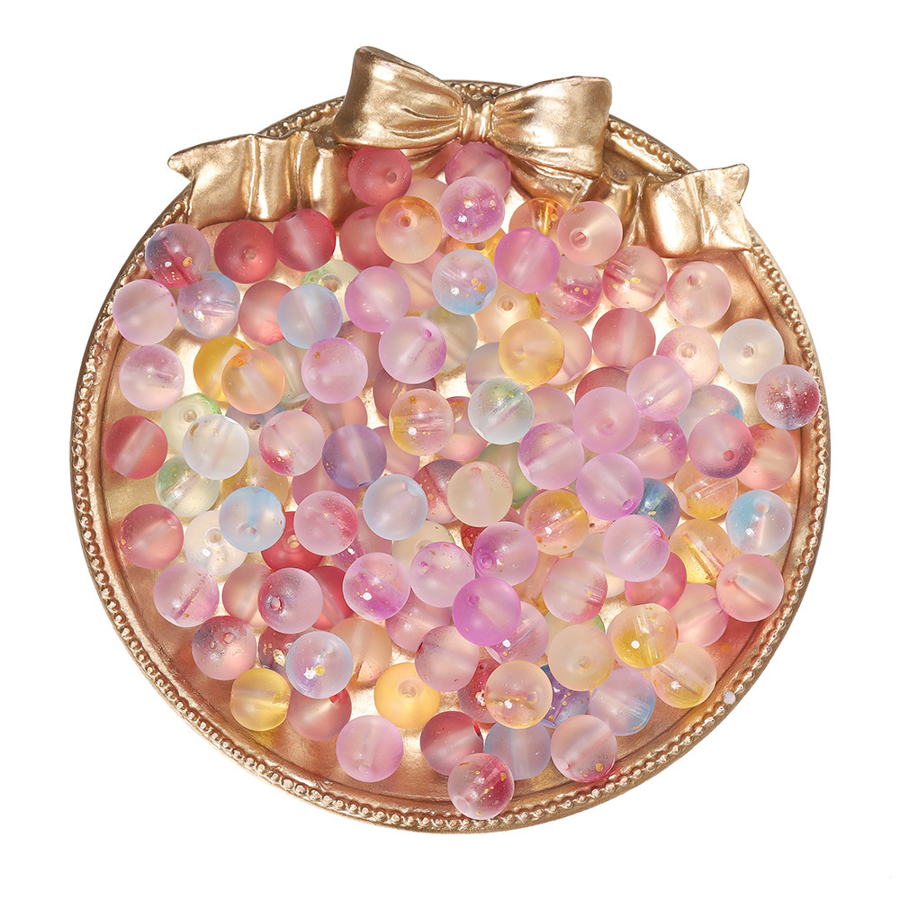 Blanc d'oeuf saupoudré de perles dorées - mélange de couleurs aléatoire