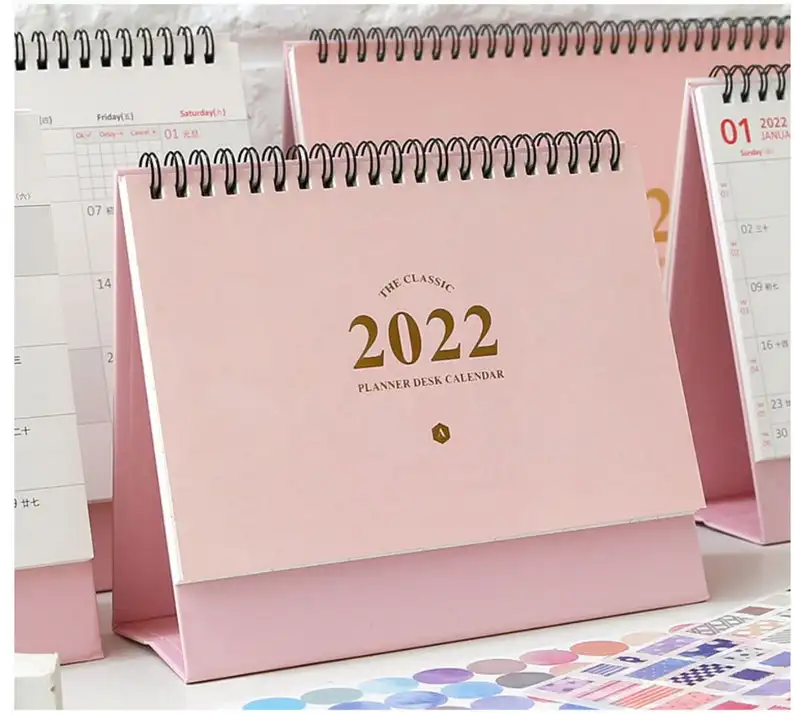 Calendario su ordinazione 365 della tabella di scrittorio di avvento di stampa di giorno 2022 per i bambini