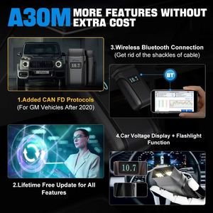 XTOOL A30M เครื่องสแกนเนอร์วินิจฉัยระบบยานยนต์ทั้งหมดพร้อมฟังก์ชั่นพิเศษ 21 ชนิด รองรับ BT/Wifi เครื่องอ่านรหัสทดสอบที่ใช้งานอยู่ - Product Image 5