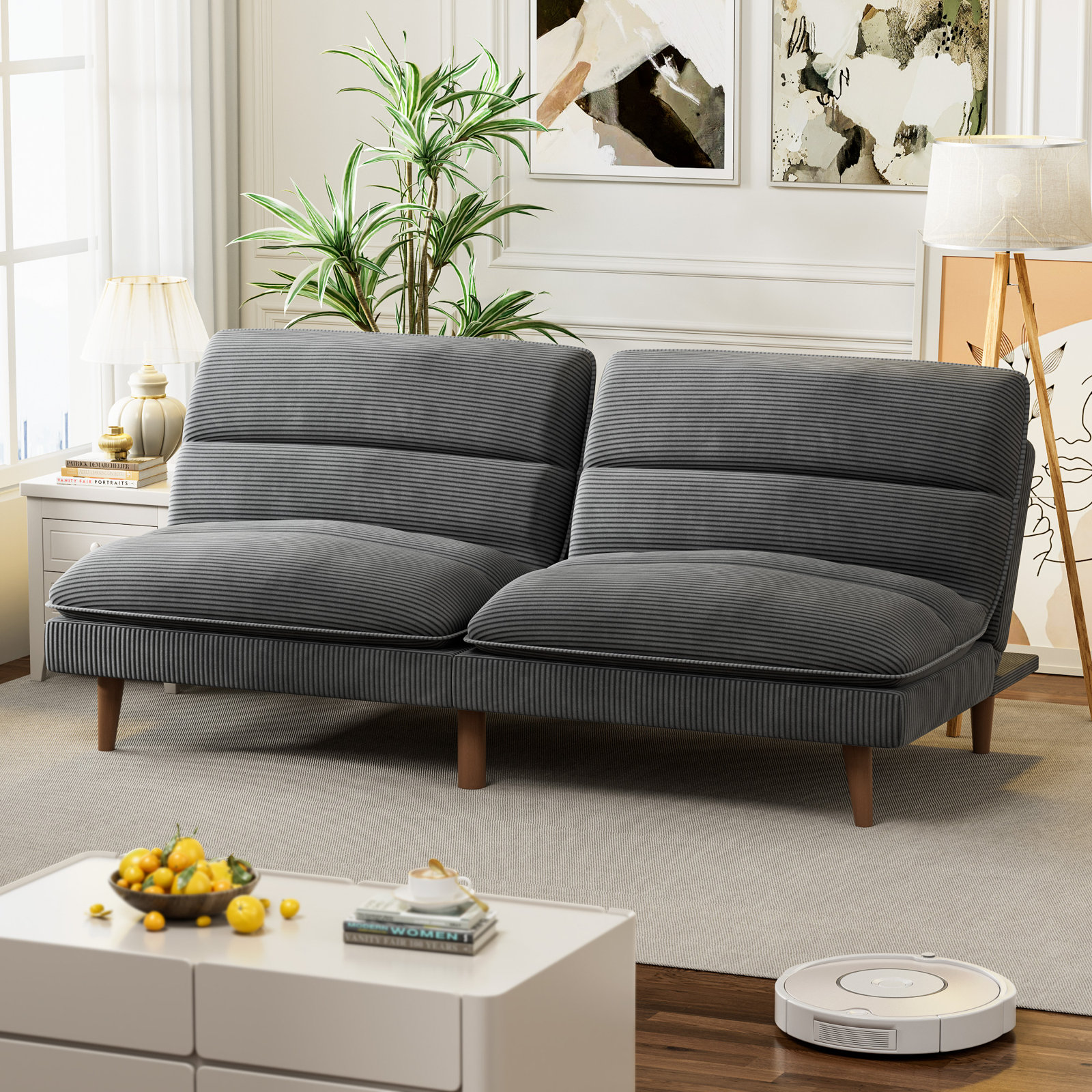 Gray Corduroy