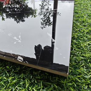 Nhà Máy Giá 60x60 bằng đá cẩm thạch màu đen Sứ sàn gạch đánh bóng tráng men carreaux Sol 600x600 livingroom porcelanato gạch - Product Image 4