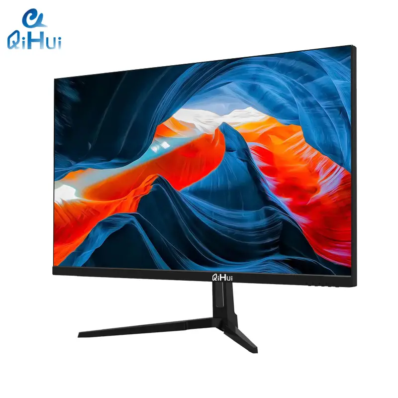 Qihui จอ LCD ขนาด24.5นิ้ว IPS 1080P 1ms 165Hz ไฟ LED VGA DVI สำหรับเล่นเกมคอมพิวเตอร์ป้องกันแสงสีฟ้าไฟ LED ธุรกิจ