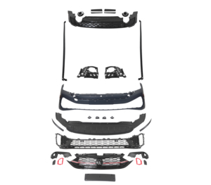 K-SEEK GLI מראה ABS מבריק שפתיים פגוש אחורי לרכב עם טיפים לפולקסווגן ג'טה MK7 2023