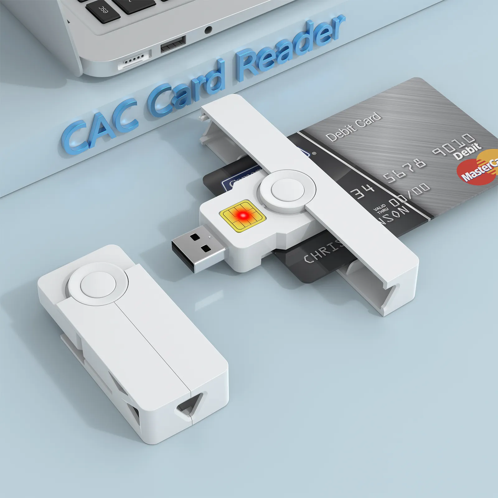 Mini Fold ID Débit Crédit Smart DOD USB Accès Commun CAC Smartfold Lecteur de Carte à Puce