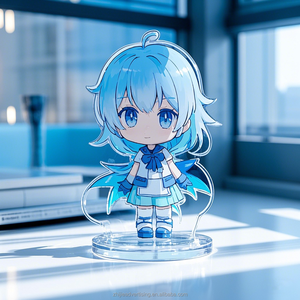 Аниме товары высокого качества на заказ акриловые часы Standee аниме персонаж Замена напечатанный прозрачный акриловый стенд - Product Image 1