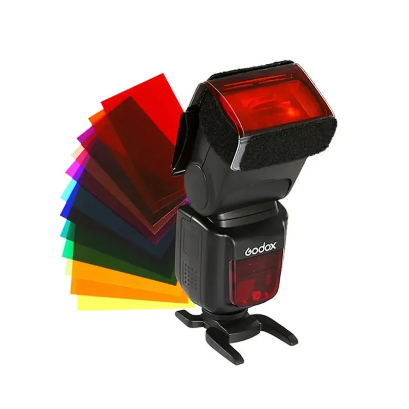 Hot Shoe Top Godox Flash 12 Color Filter Color Change Temperature Paper for Lighting Photo Studio Flash