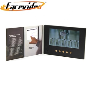 Chất Lượng Cao Giấy Phương Tiện Truyền Thông Máy Nghe Nhạc 7 Inch Màn Hình Lcd Mini <span class=keywords><strong>Video</strong></span> Tập Sách In Ấn Quảng Cáo <span class=keywords><strong>Video</strong></span> Brochure - Product Image 2