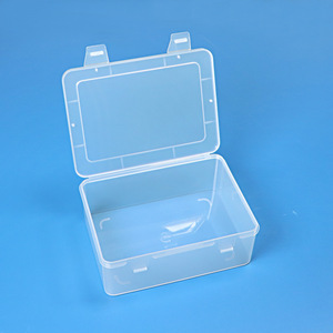 小型现代矩形五金配件收纳盒带盖PP塑料配件工具箱透明包装 - Product Image 4