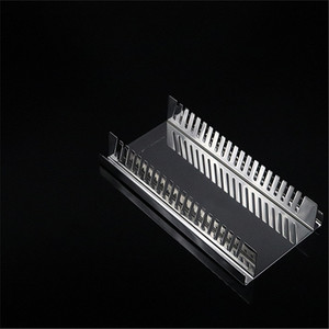 Portaobjetos de microscopio de acero inoxidable de 20 posiciones de laboratorio, estante de tinción para portaobjetos de microscopio - Product Image 4
