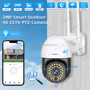 Hongnaer 3MP 4G LTE умная уличная беспроводная видео PTZ IP-камера V380 Pro 360 4G Sim-карта домашней безопасности сетевая камера видеонаблюдения - Product Image 2