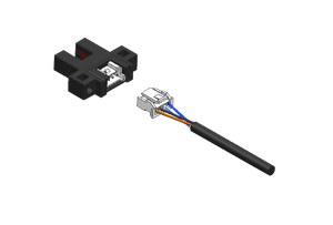 Slot tipo K fotoelettrico LED a infrarossi 940nm sensori di distanza NPN PNP per oggetti opachi larghezza scanalatura 6MM 2M linea di collegamento - Product Image 2