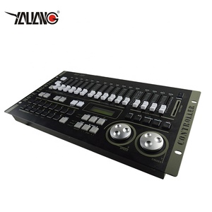 MAX384 DMX 512คอนโซล RGBW ดิสโก้ควบคุมไฟเวทีพร้อมไฟฉาย LED คอนโซลขยับหัวสำหรับเวทีดิสโก้