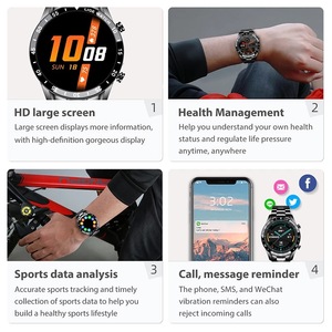 LIGE Multifunktion ale Vollkreis-Touchscreen-Stahlband Luxus-BT-Verbindung Call Men Smart Watch - Product Image 4