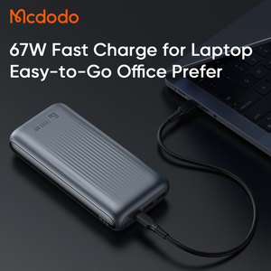 Mcdodo 446 High Capacity 20000 MAh Mobile Power Bank 65W Notebook Charger Digital Display Type-C <strong>Input</strong> 45W <strong>Output</strong> for Travel - Product Image 5