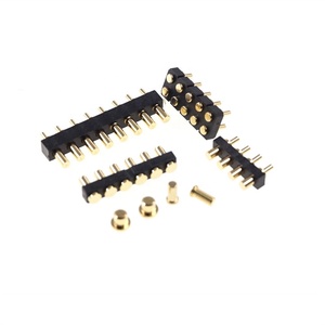 OEM Contact Pad SMD Through Hole <strong>Socket</strong> Female Spring Loaded Pogo <strong>Pin</strong> Gold Plated Brass Materials