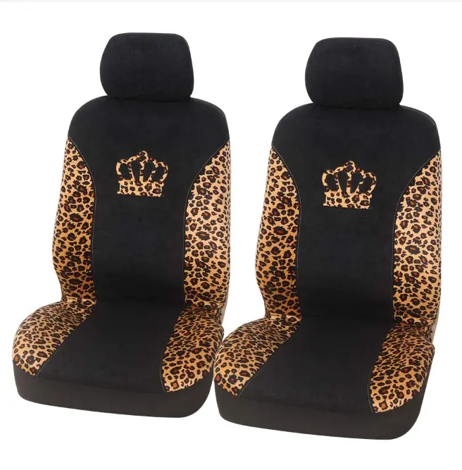 Funda completa con estampado de leopardo para asiento de coche, cubierta Universal para cojín de vehículo automotriz, accesorios de Interior para coche SUV