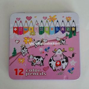 12 adet renkli kırtasiye kalem seti özelleştirilmiş metal kasa ile - Product Image 6