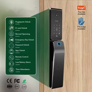 Impermeabile Tuya TTlock 3D faccia Smart Lock con la macchina fotografica citofono Serrure biometrico esterno impronta digitale Wifi Smart serratura della porta - Product Image 3