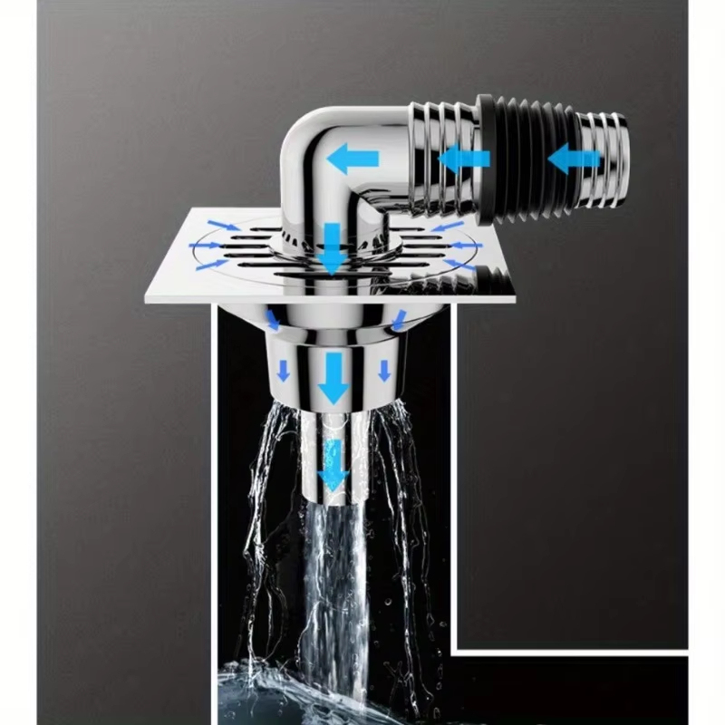 Tubo de drenaje para lavadora con codo electrochapado compatible.