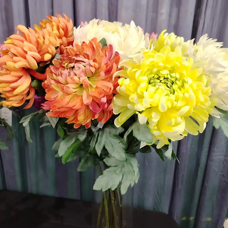 Sen Masine fiori finti vero tocco di crisantemo artificiale per crisantemo artificiale centrotavola floreale