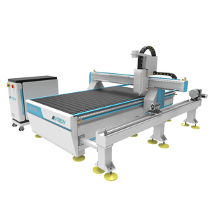 Buena máquina 1300*2500mm 4 ejes CNC corte de madera y máquina enrutadora de grabado con rotativo para aluminio - Product Image 2
