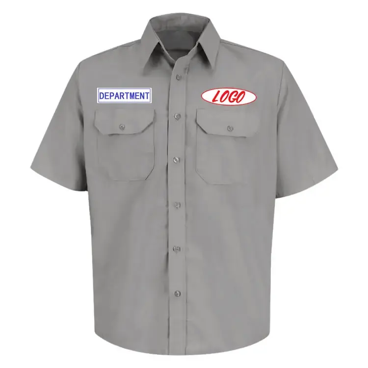 Hot Sale Kurzarm Industrie Großhandel Männer Custom Mechanic Uniform Arbeits hemd