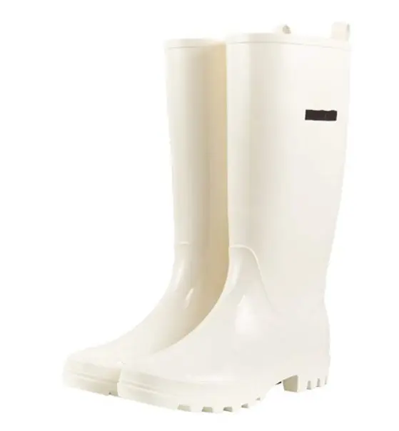 Bota feminina cano alto, calçado feminino antiderrapante e à prova d'água para jardim, botas de chuva, confortáveis, estilo leve, para trabalho ao ar livre