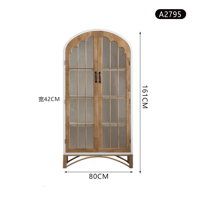 Black wine cabinet for study - A2895