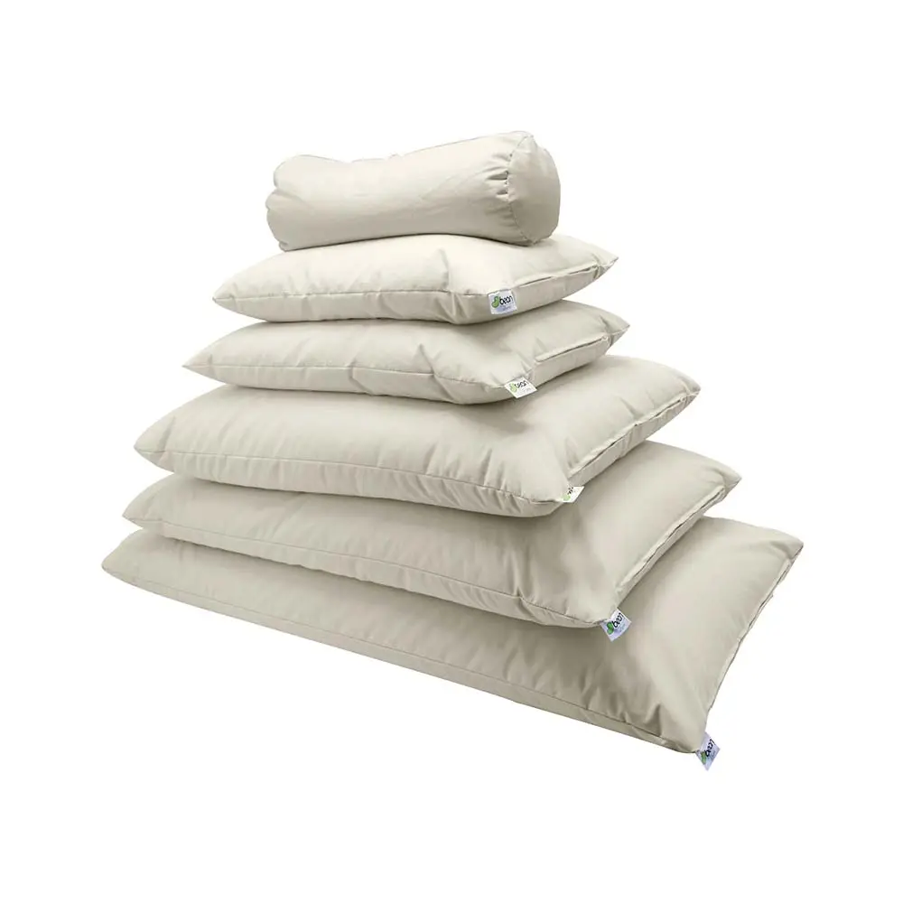 Dust Mite Proof Organic Cotton Pillow or Pillow Protector Quality USA Neck Roll 4 X 12 Neck, Head 1-1.5 Kg 1512NPP