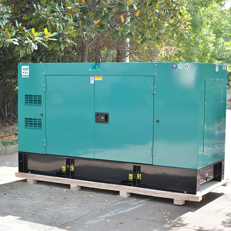 Denyo Bertenaga Mesin Cummins 100kva Dinamo Listrik Standby 80kw Generator Diesel