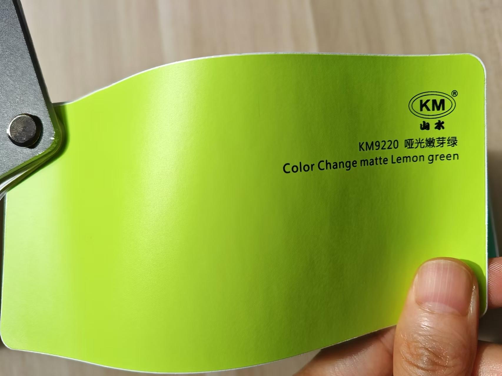Cambio de color verde limón mate