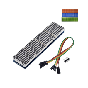 MAX7219 <strong>Dot</strong> <strong>matrix</strong> Module Control Microcontroller Module 4-in-1 Display Free 5P Line (H6A4) - Product Image 2