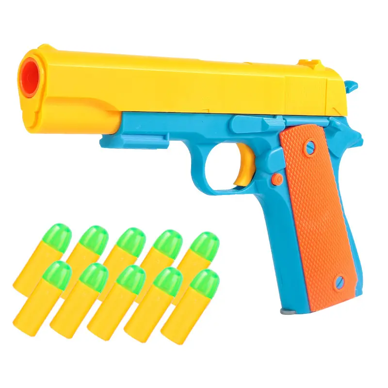 Espuma de eva favorita de alta qualidade, brinquedo de tiro, pistola de bala macia para crianças