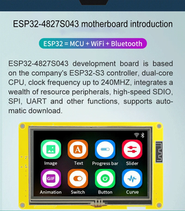 ESP32-S3 HMI 8M PSRAM 16M Flash 4,3-Zoll-RGB-LCD-TFT-Modul für Arduino LVGL WIFI und für Bluetooth 4.3 Smart Display Screen - Product Image 3