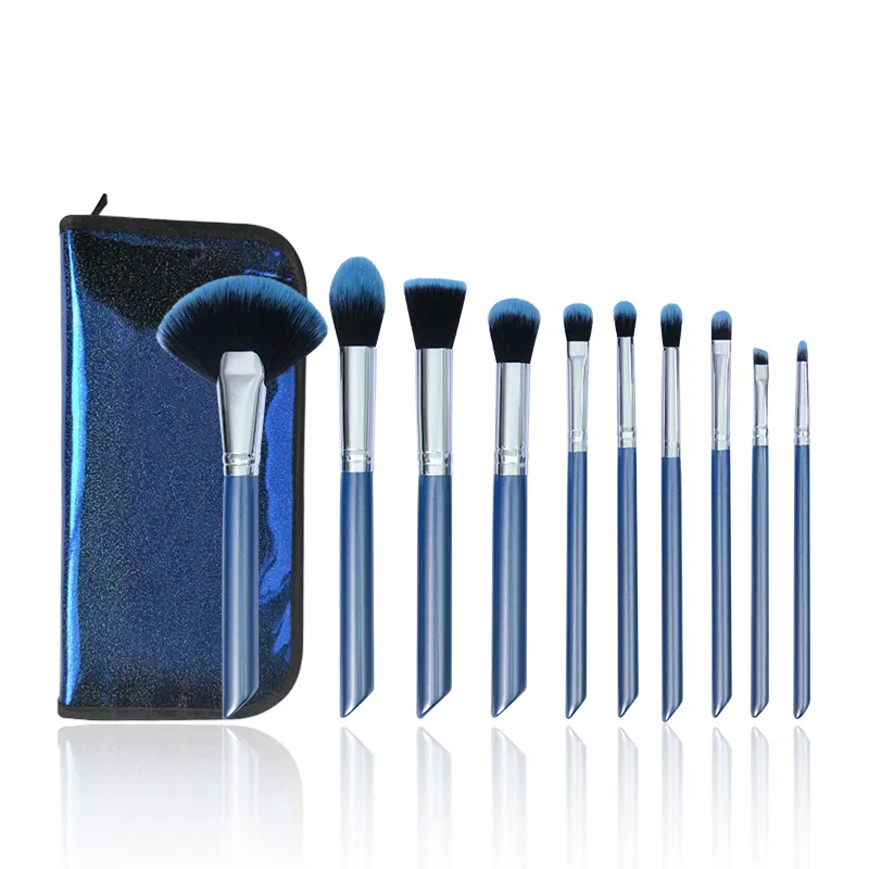 Heiße Produkte 10 Stück Luxus Make-up Pinsel Set Akzeptieren Sie benutzer definierte Logo Beruf vegane Make-up Pinsel